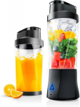Blender Juhtmeta kaasaskantav blender 24 oz, USB-C laadimine, suletud kaas, must