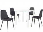 5-osaline s&ouml;&ouml;gitoa komplekt Notio Living Norma, valge/must