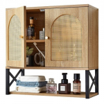 Vannitoa seinakapp 60x24,9x60 cm, reguleeritav riiul, panipaik