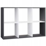 Riiul Top E Shop Malax, valge/must