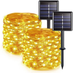 2x15m p&auml;ikesepatareiga vasktraadist haldjatuled, 150 LED-i, IP65