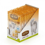 CatFest einekotike kana ja l&otilde;hega želees,m&auml;rgtoit kassidele 12 x 70 g