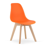 Leobert KITO kaasaegne s&ouml;&ouml;gitool &ndash; pruun pol&uuml;prop&uuml;leenkate istmega ja naturaalse puidu efektiga jalgadega