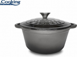 Emaljiga malmkatel kaasiga 2,9L 22x9,5 cm HR-ZVC-C22, COOKING BY HEINNER