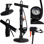 Jalgrattapump manomeetriga Martom TG60272, must