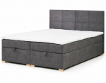 Voodi R-Line Brik 140&times;200 cm pesukastidega, kangas Vena 18 hall