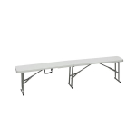 Kokkupandav aiapink, 180 x 28 x 43 cm, valge