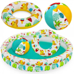 Bestway valgete basseinide, ujumisr&otilde;nga ja palli komplekt