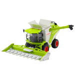 Kaugjuhitav kombain maisil&otilde;ikuriga ja suitsuefektiga