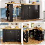 Pikendatav baarilaud 135-228x39x104 cm sahtlitega 1 tk.