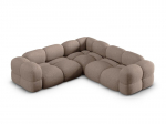 L-kujuline pehme nurgadiivan Micadoni Home Loretto, Cappuccino