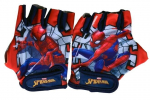 Laste jalgratturi kindad Volare Spider-Man, punased