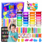 Lima valmistamise komplekt lastele 120 &uuml;hes, Gleivių (slime) gaminimo rinkinys vaikams 120 viename