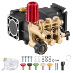 Survepesuri pump, 19mm v&otilde;ll, horisontaalne kolmikplunger, 227 bar, 9.5 L/min, asenduskomplekt, vask alumiinium