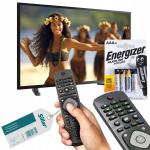 Nutiteler ja tarvik Asenduspult RM-L1225 Philips Smart TV jaoks + Energizer AAA patareid 4tk.