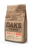 Oak's Farm Grain Free k&otilde;iki t&otilde;ugu t&auml;iskasvanud koertele koos l&otilde;he ja krilliga, 12 kg