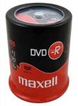 DVD-R plaadid Maxell, 4,7 GB, 16X, 120 min., 100 tk, virnas