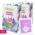 Tseiloni must tee EARL GREY (bergamotiga), kottides (paber&uuml;mbrikes), Tarlton, 2x(1,5g x 20tk)