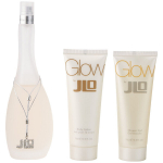 Komplekt Jennifer Lopez: Glow, tualettvesi, naistele, 50 ml + Glow, niisutav, kehakreem, 75 ml + Glow, niisutav, du&scaron;igeel, k&otilde;ikidele nahat&uuml;&uuml;pidele, 75 ml