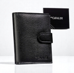 Meeste ehtsast nahast rahakott Cavaldi, must