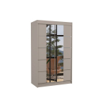 Garderobikapp ADRK Furniture GENUA 120 l&uuml;kanduksed peegel t&auml;ispuit