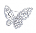 Equilibrium pross 344715 Liblikas h&otilde;bedane, tsirkoonidega, metall