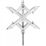 Rattakiil Stabilisator, X-kujuline, 3.8x25.4 cm, s&uuml;sinikteras