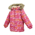 Huppa Laste jope VIRGO, fuchsia bear pattern