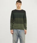 Jack & Jones meeste pullover 12157321*05, oliiv/komb 5715602107815