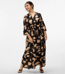 Vero Moda Curve naiste kleit 10335890*01, must/beež 5715728122488