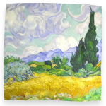 Mulberry siidist r&auml;tik VAN GOGH 49x49 cm 000100