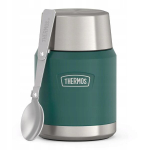 Thermos Icon 470 ml kokkupandava lusikaga toidutermos - roheline
