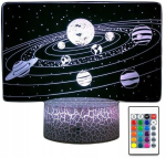 3d Led-puldiga &ouml;&ouml;lamp Galactic Planet