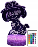 3d Led lamp "dog Patrol" Skye puldiga