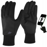 4f meeste puuteekraaniga Softshell kindad, must
