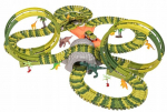 Mega suur Dinosaurise v&otilde;istlusrada Loop Dino World Track, 270 osa