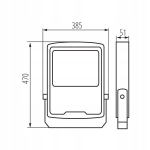 Kanlux Agor Hi Led 240w, 36000lm, 4000k, Ip65, must