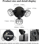 Sweier Led lae prožektor 3 pirniga, E14 laelamp, p&ouml;&ouml;ratav, vintage seinaprožektor k&ouml;&ouml;ki, v&otilde;revarjundiga, retro laeprožektorid &otilde;ppetoale, koridorile, max. 40 W (pirn ei kuulu komplekti)