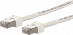 Metz Connect Cat.6 S/ftp 0,5m Lan kaabel, Lsoh, valge