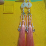 Kolmekordne tuti amulett, +Dark Red (2pcs)