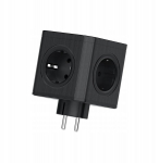 Kel R-51s must 5 maandusega pistikupesa pikendusjuhe