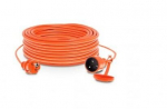 Tugev 15m pikendusjuhe, 3x1mm, 2300w, oranž