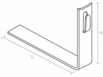 Universaalne katusehoidik kaablile, 330x110 mm
