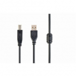 Gembird USB 2.0 printeri kaabel CCFB-USB2-AMBM-3M 3m, must, 1 x USB 2.0, kuldkattega kontaktid
