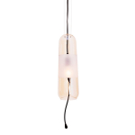 Maxlight Mauri rippvalgusti, klaaskate, E14, 12w, Ip20, must