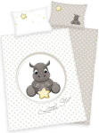 Laste puuvillane voodipesukomplekt Little Rhinoceros 100/135+40/60