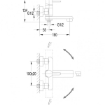 Omnires Darling vanni- ja du&scaron;isegisti, must