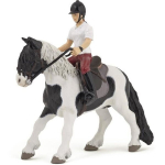 Figurine jeune cavali&egrave;re - PAPO - chevaux, poulains et poneys - int&eacute;rieur - mixte - &agrave; partir de 3 ans