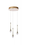 Kuldsete detailidega, mullidega ripplamp Dalma