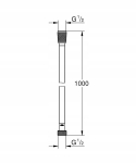 Du&scaron;ivoolik Grohe Silverflex Pikk eluiga 100cm